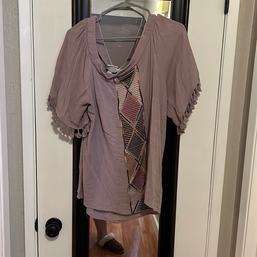 Purple off the shoulder top